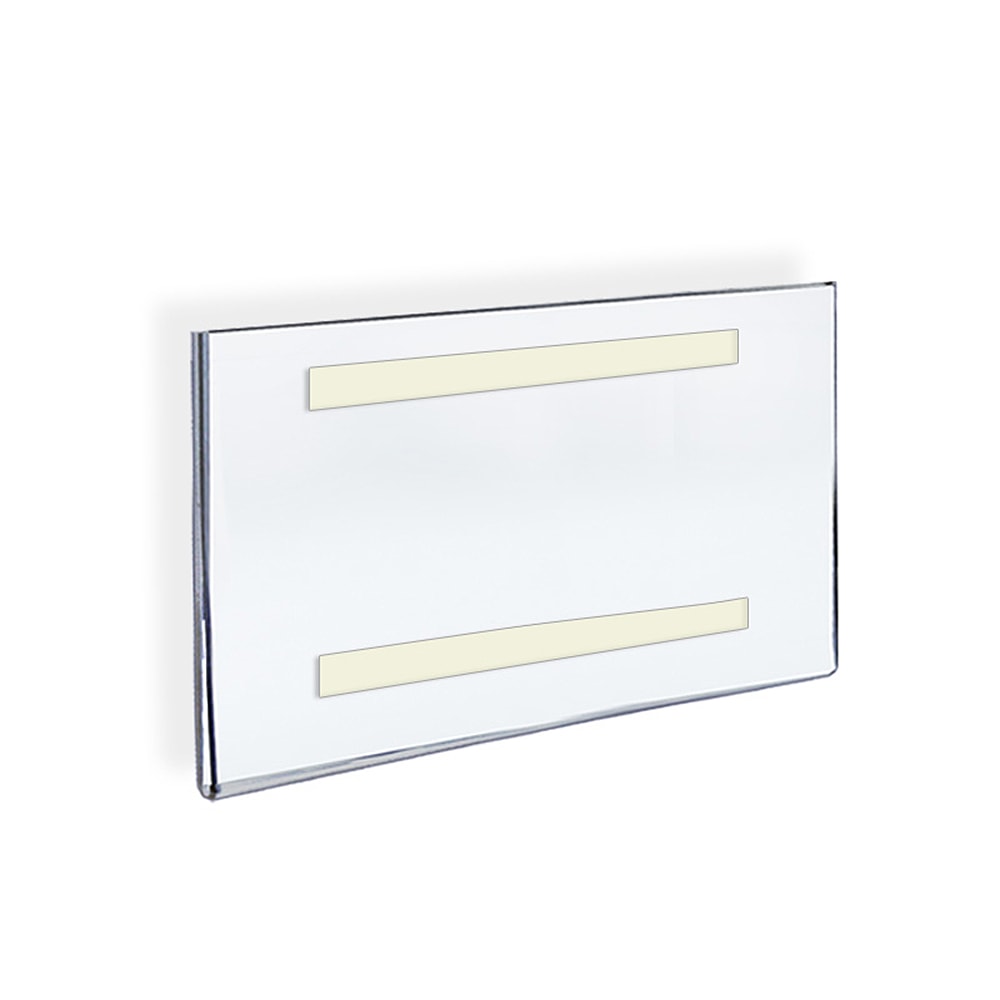 Azar Displays Acrylic Sign Holders With Adhesive Tape, 8 1/2in x 11in, Clear, Pack Of 10 MPN:122022