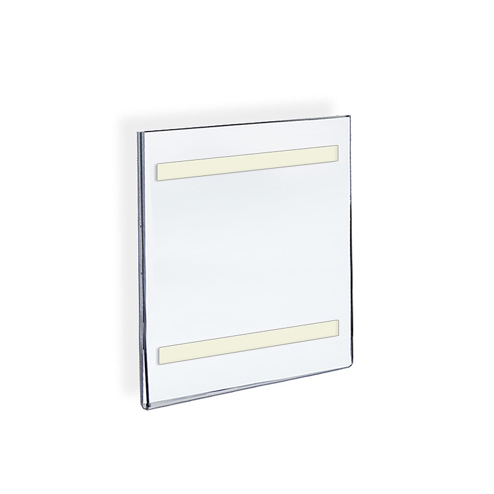 Azar Displays Acrylic Sign Holders With Adhesive Tape, 8 1/2in x 5 1/2in, Clear, Pack Of 10 MPN:122024