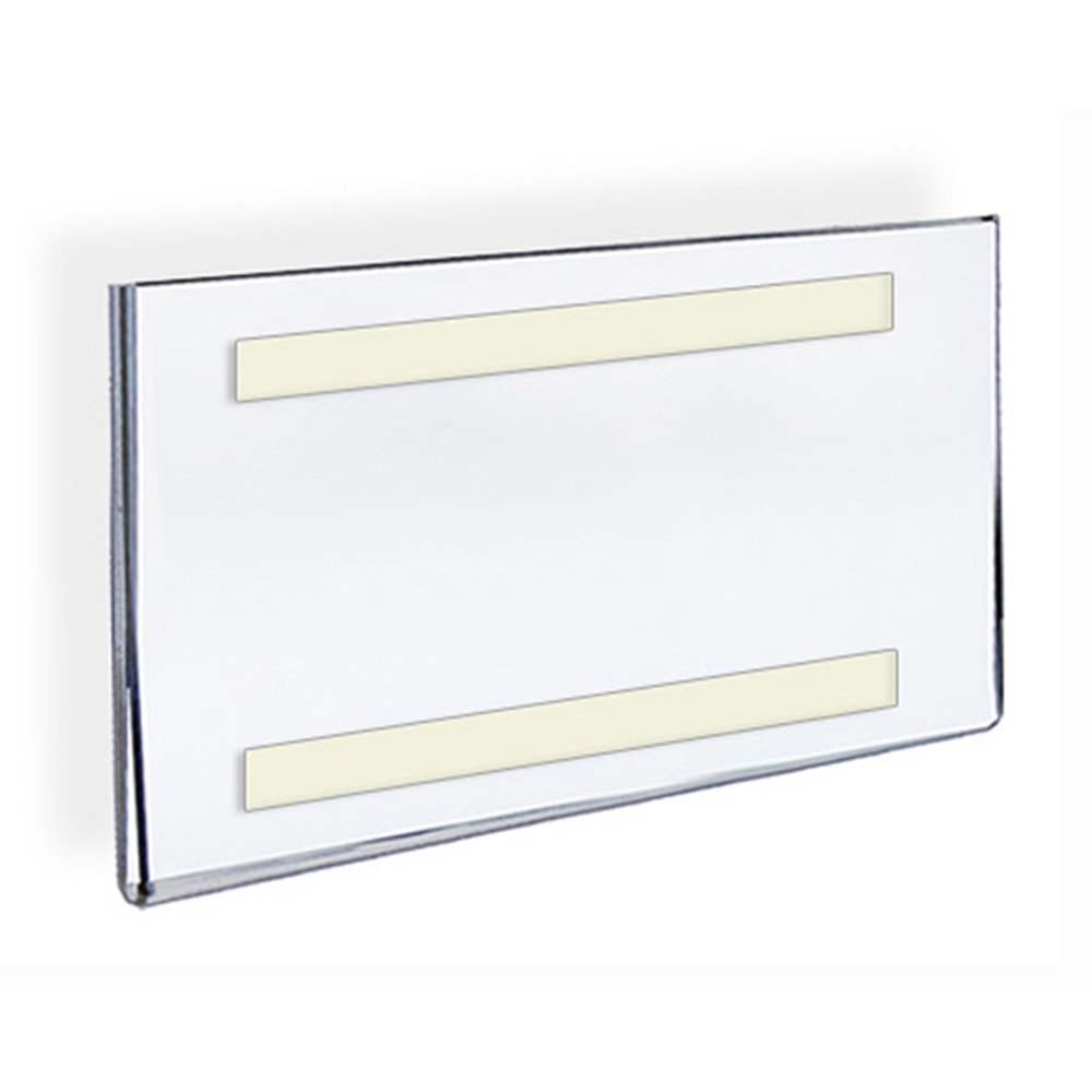 Azar Displays Acrylic Sign Holders With Adhesive Tape, 5in x 7in, Clear, Pack Of 10 MPN:122028