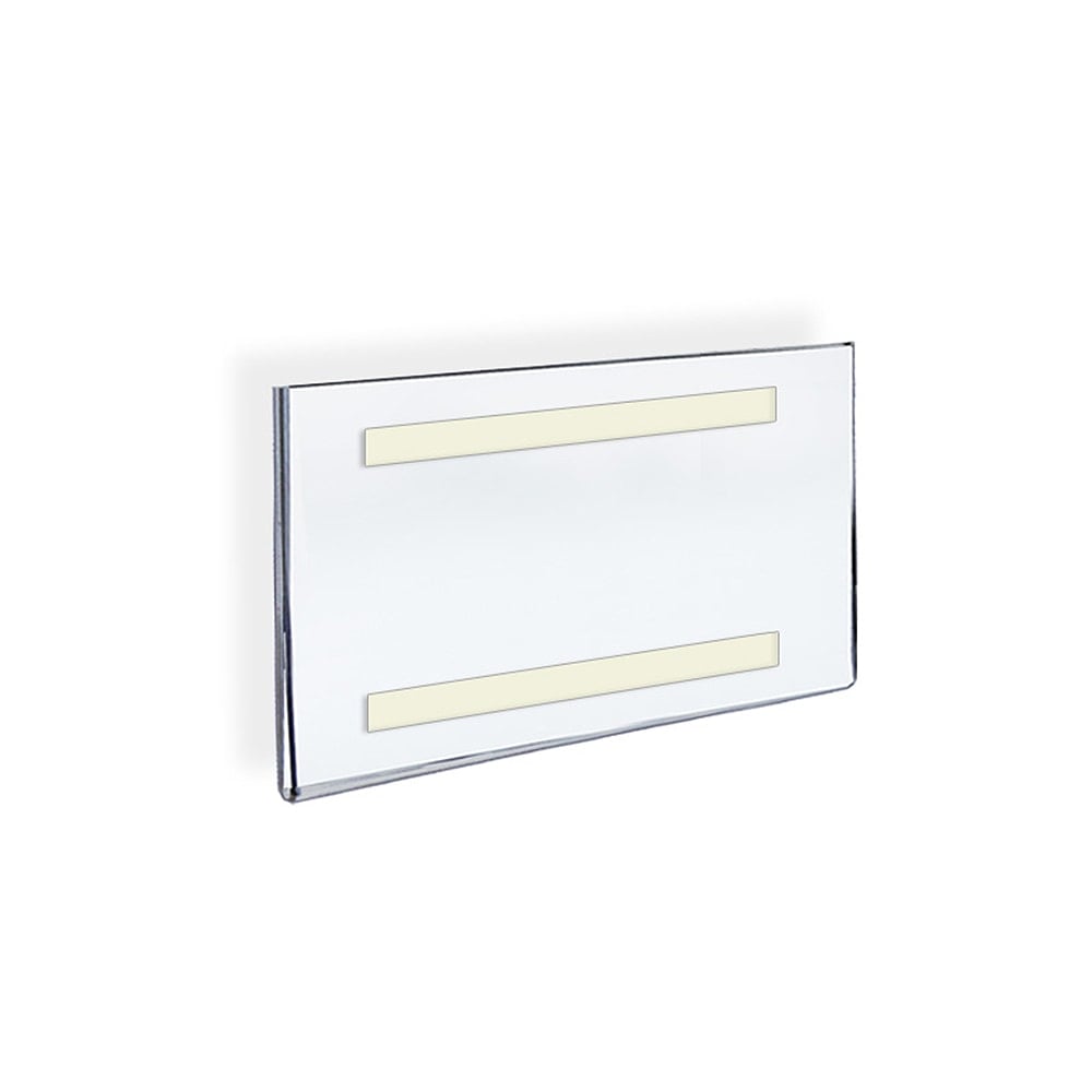 Azar Displays Acrylic Sign Holders With Adhesive Tape, 5 1/2in x 8 1/2in, Clear, Pack Of 10 MPN:122030