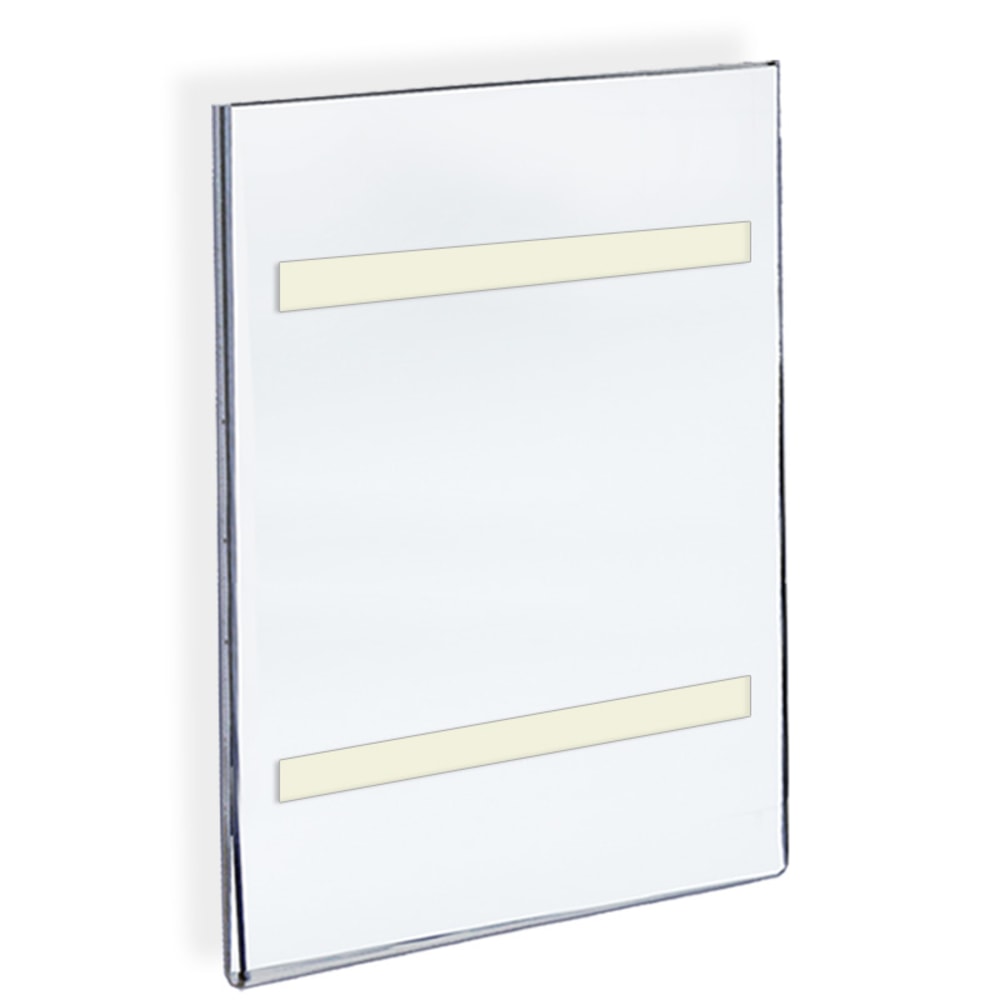 Azar Displays Acrylic Sign Holders With Adhesive Tape, 17in x 11in, Clear, Pack Of 10 MPN:122032