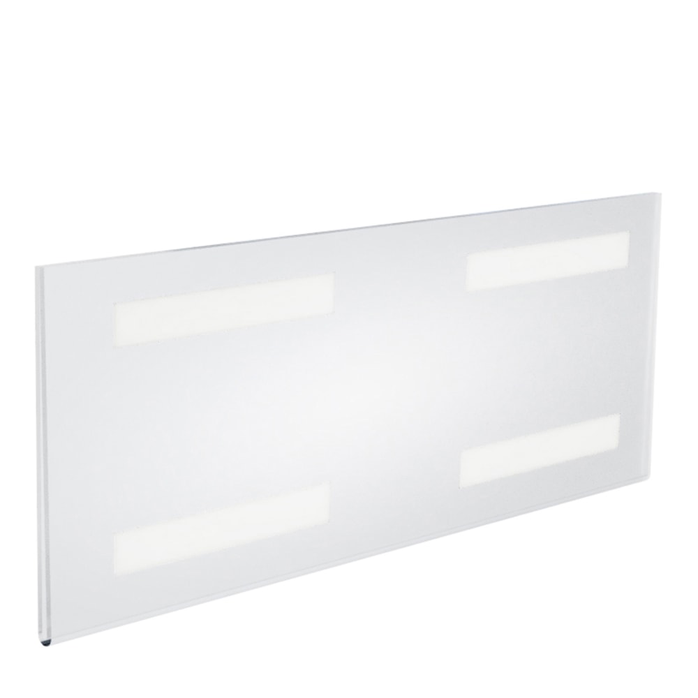 Azar Displays Acrylic Horizontal Wall-Mount Sign Holders, 6inH x 16inW x 3/8inD, Clear, Pack Of 10 Holders MPN:122040