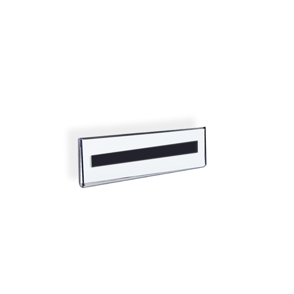 Azar Displays Acrylic Sign Holders With Magnetic Strips, 2 1/2in x 5 1/2in, Clear, Pack Of 10 MPN:129915