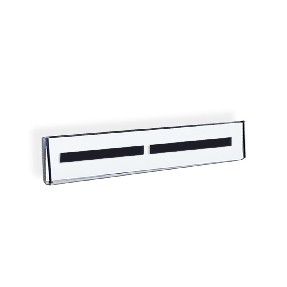 Azar Displays Acrylic Sign Holders With Magnetic Strips, 2 1/2in x 11in, Clear, Pack Of 10 MPN:129920