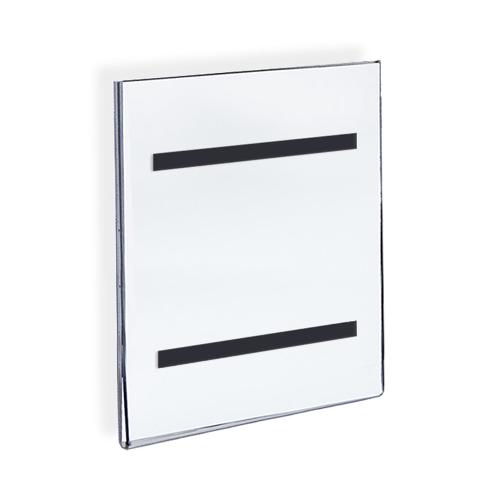 Azar Displays Acrylic Sign Holders With Magnetic Strips, 11in x 8 1/2in, Clear, Pack Of 10 MPN:129921