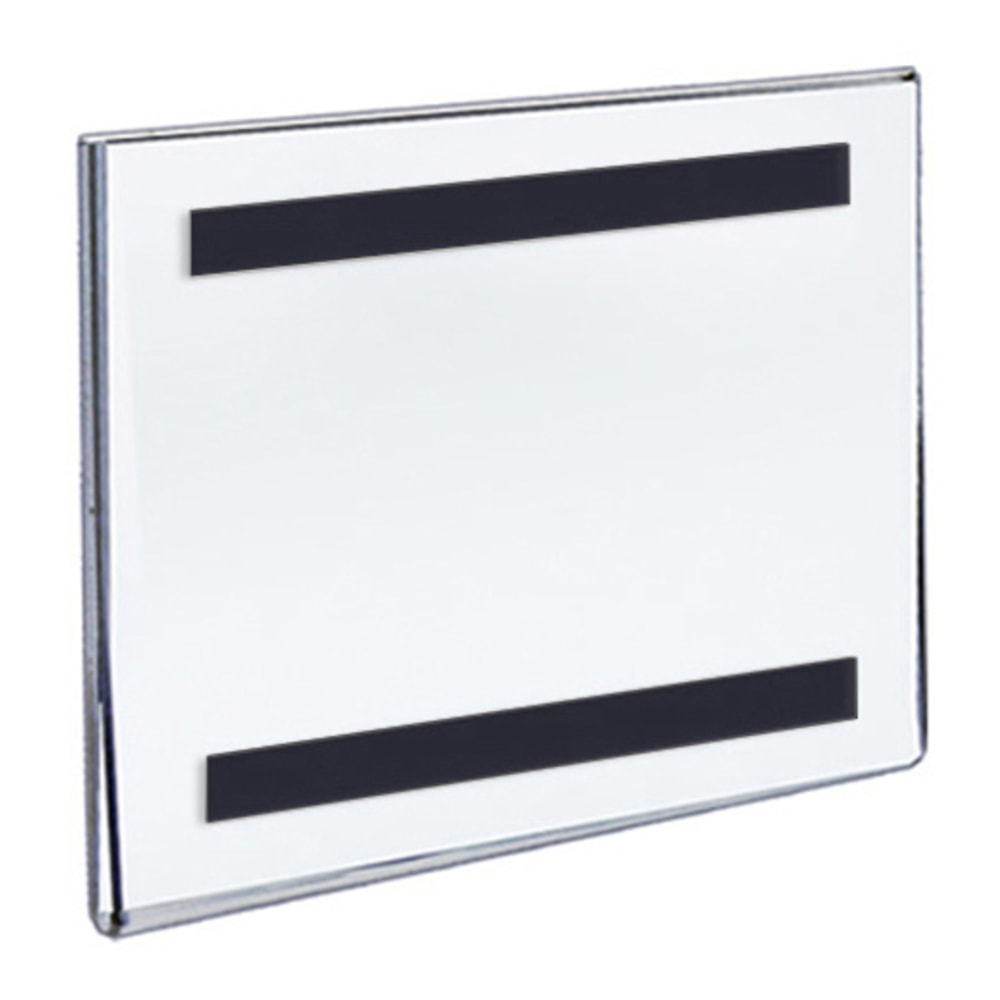 Azar Displays Magnetic Sign Holders, 5-1/2in x 5-1/2in, Clear, Pack Of 10 Holders MPN:129929