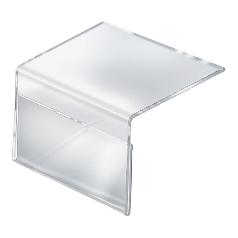 Azar Displays Shelf Sign Holders, 5-1/2in x 8-1/2in, Clear, Pack Of 10 Holders MPN:142703