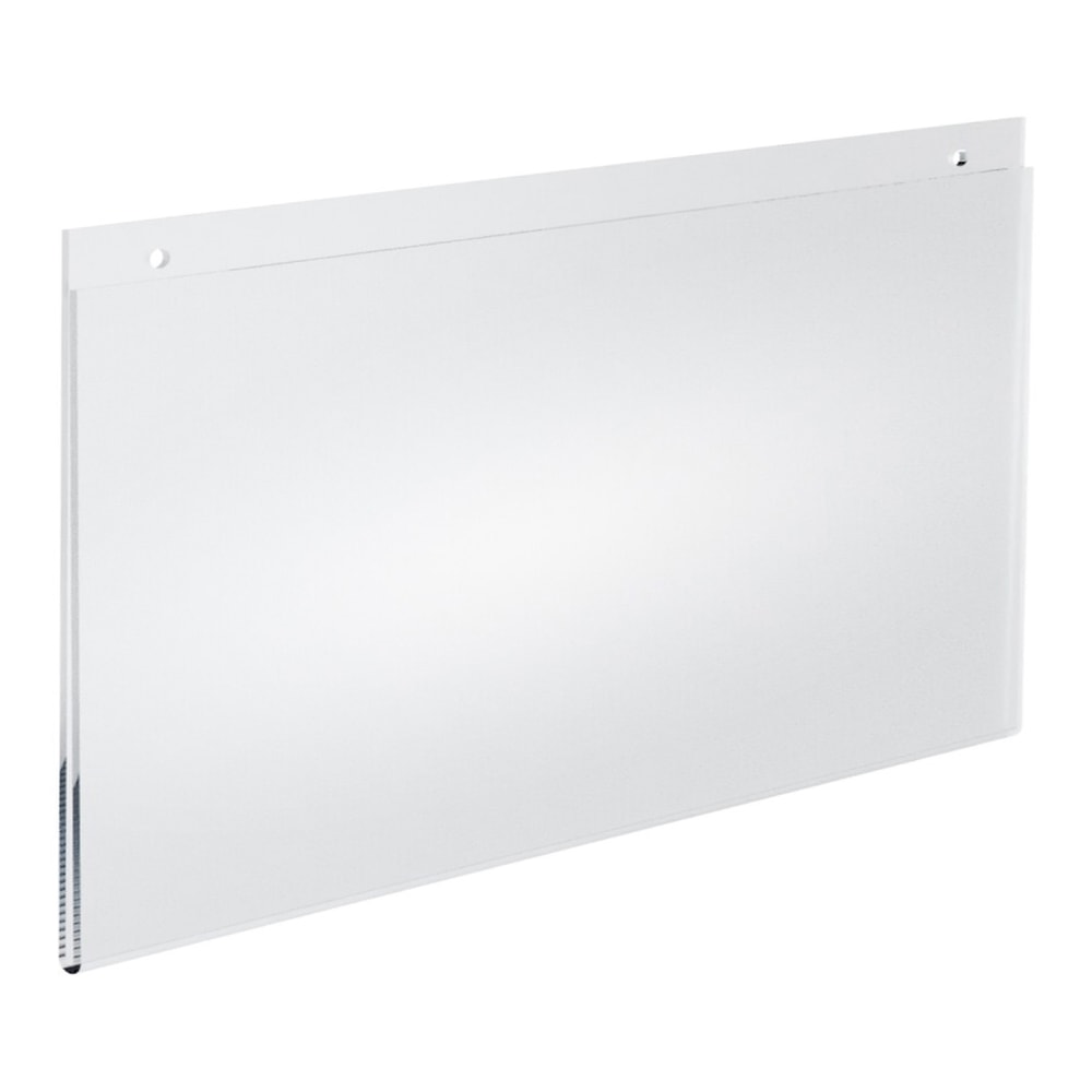 Azar Displays Wall-Mount U-Frame Acrylic Sign Holders, 8 1/2in x 14in, Clear, Pack Of 10 MPN:162706