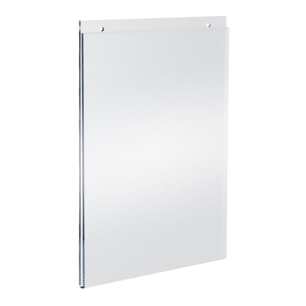 Azar Displays Wall-Mount U-Frame Acrylic Sign Holders, 14in x 8 1/2in, Clear, Pack Of 10 MPN:162707