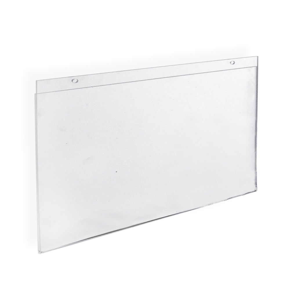 Azar Displays Wall-Mount U-Frame Acrylic Sign Holders, 11in x 17in, Clear, Pack Of 10 MPN:162709