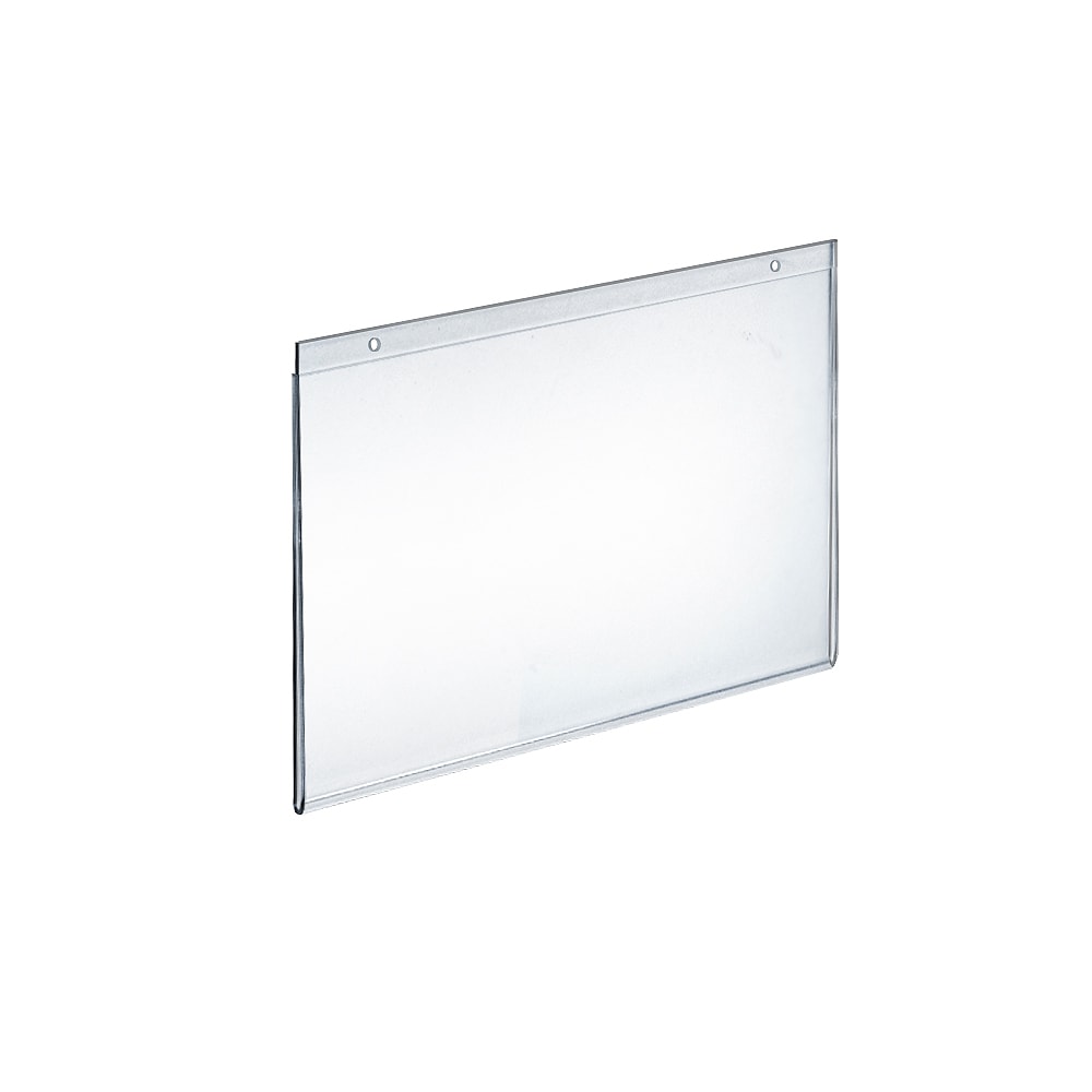 Azar Displays Wall-Mount U-Frame Acrylic Sign Holders, 9in x 12in, Clear, Pack Of 10 MPN:162713