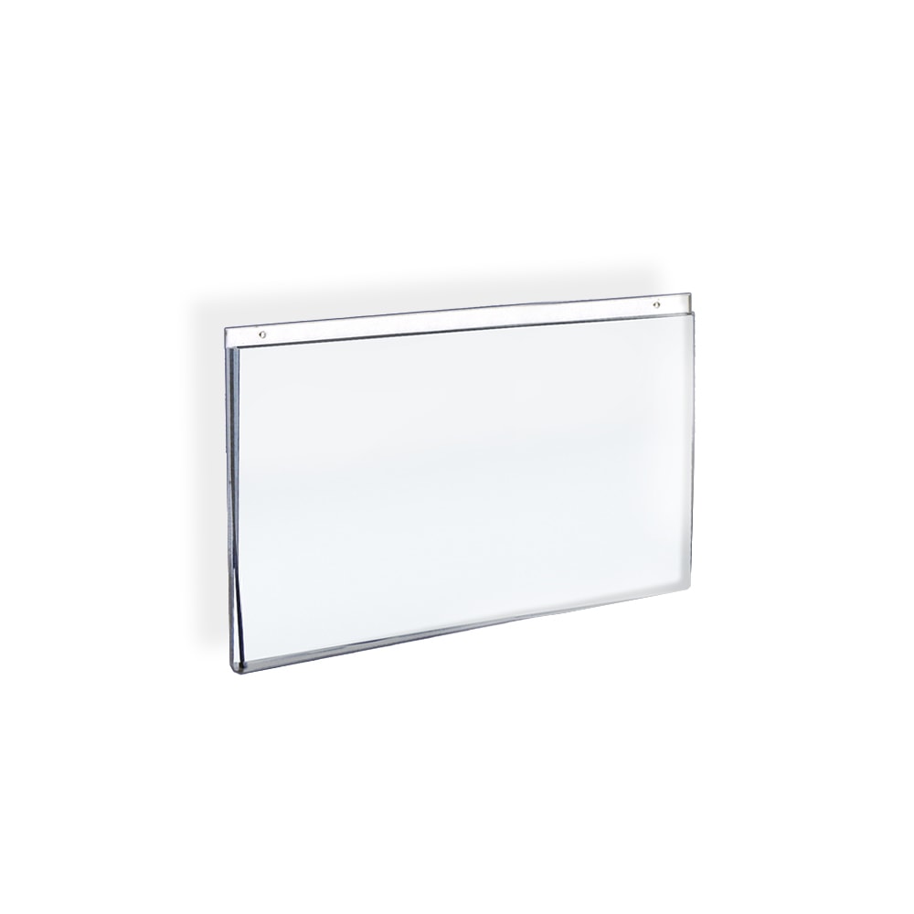 Azar Displays Wall-Mount U-Frame Acrylic Sign Holders, 8 1/2in x 11in, Clear, Pack Of 10 MPN:162715