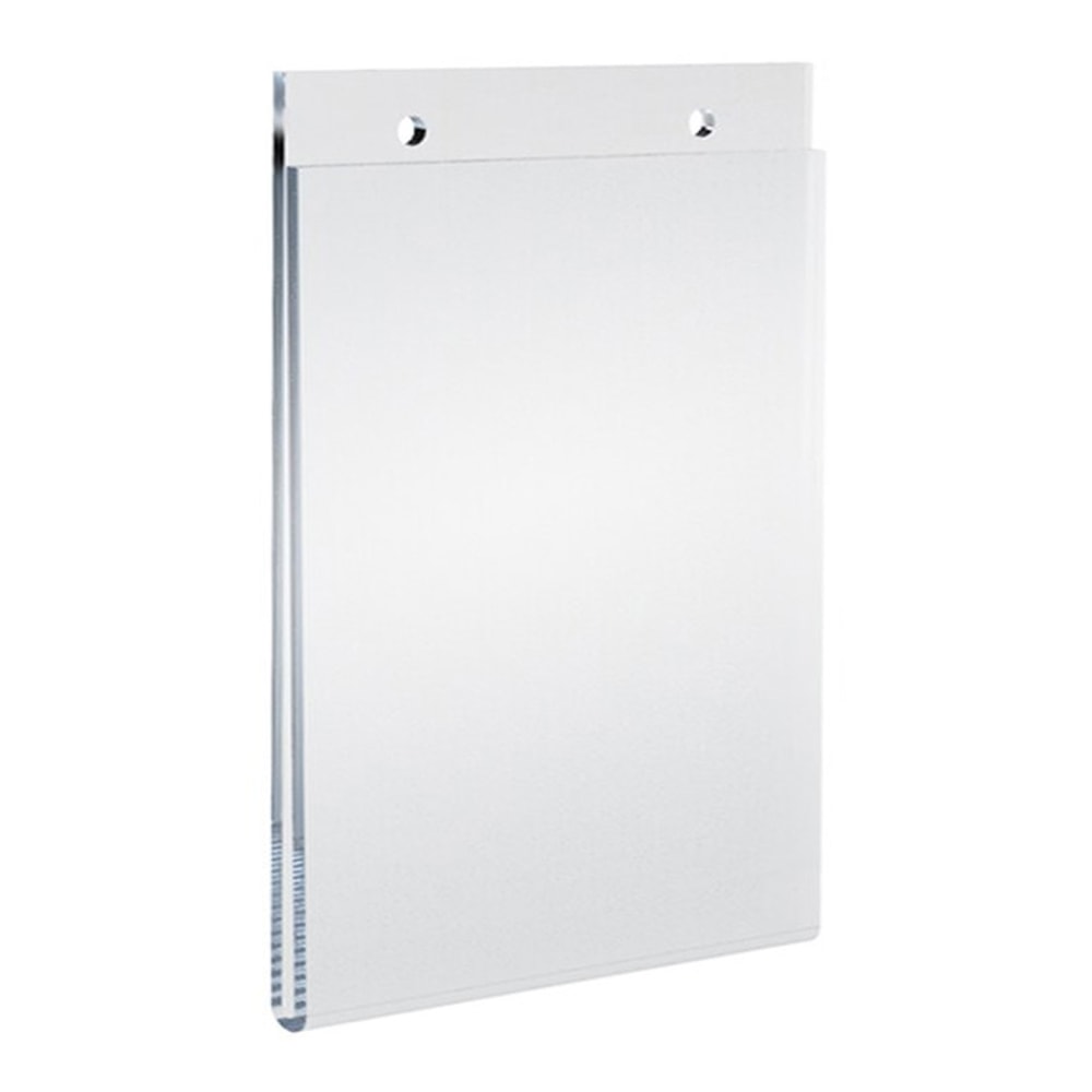 Azar Displays Wall-Mount U-Frame Acrylic Sign Holders, 7in x 5in, Clear, Pack Of 10 MPN:162722