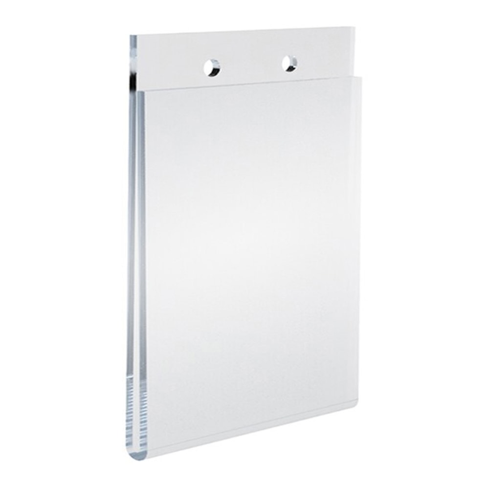 Azar Displays Wall-Mount U-Frame Acrylic Sign Holders, 5in x 3 1/2in, Clear, Pack Of 10 MPN:162724