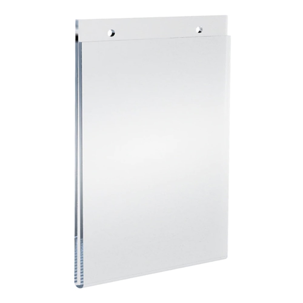 Azar Displays Wall-Mount U-Frame Acrylic Sign Holders, 8 1/2in x 5 1/2in, Clear, Pack Of 10 MPN:162726