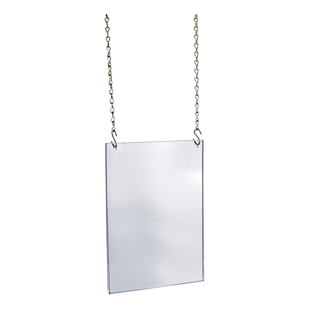Azar Displays Hanging Poster Frame, Ledger/Tabloid, 11in x 17in, Clear MPN:172708