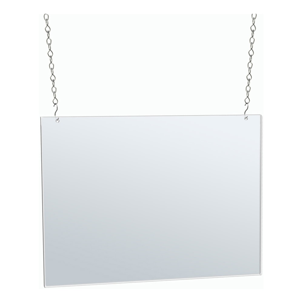 Azar Displays Horizontal Hanging Poster Frame, 17in x 22in, Clear MPN:172739