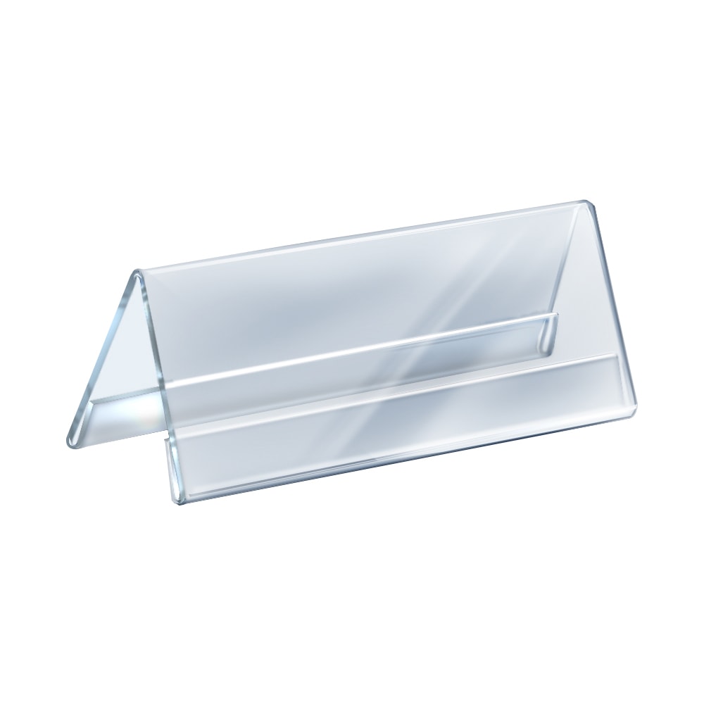 Azar Displays 2-Sided Acrylic Nameplates, 4 1/4in x 11in, Clear, Pack Of 10 MPN:192810