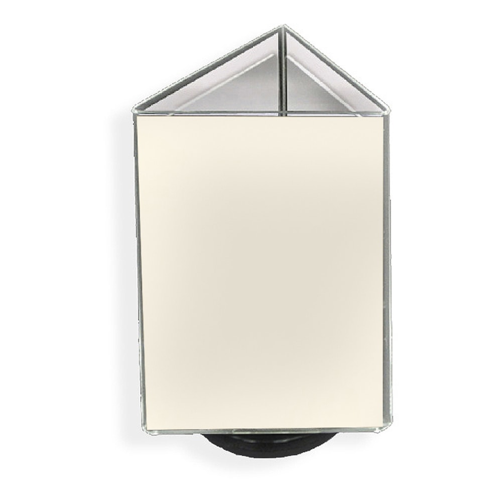 Azar Displays Acrylic Vertical 3-Sided Revolving Sign Holder, 8-1/2inH x 5-1/2inW x 5-1/2inD, Clear MPN:193730