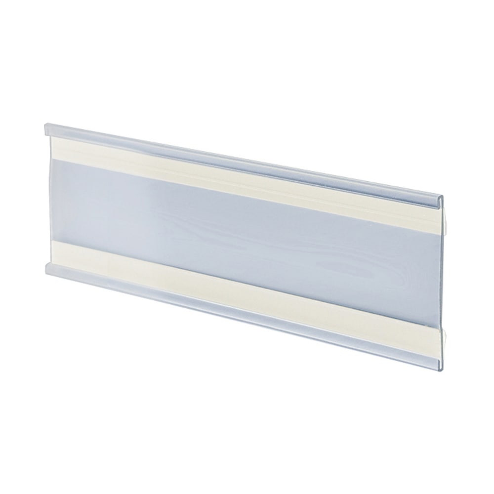 Azar Displays Acrylic Horizontal Adhesive-Back Nameplates, 3inH x 6inW x 3/16inD, Clear, Pack Of 10 Nameplates MPN:199610
