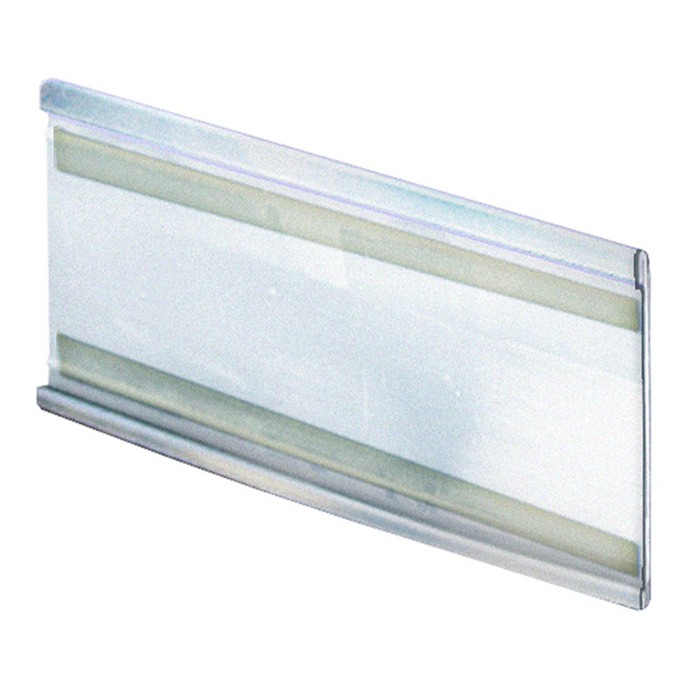 Azar Displays PVC Horizontal Adhesive-Back Nameplates, 5inH x 6inW x 3/8inD, Clear, Pack Of 10 Nameplates MPN:199616