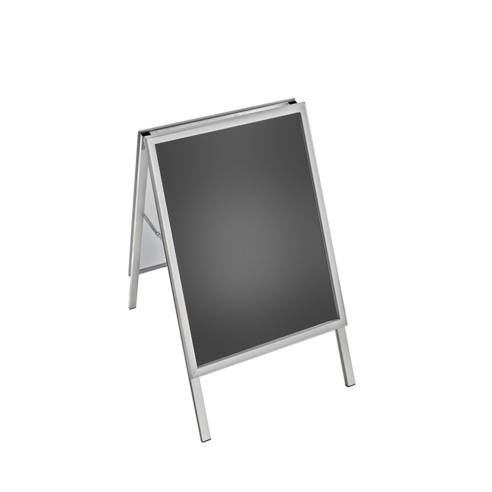 Azar Displays Steel A-Board Sign Holder With Snap Frame, 28in x 22in, Silver MPN:300245