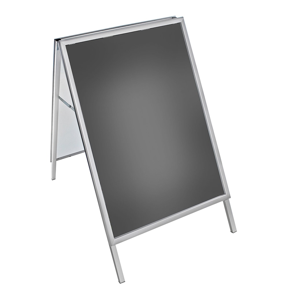 Azar Displays Steel A-Board Sign Holder With Snap Frame, 40in x 30in, Silver MPN:300247