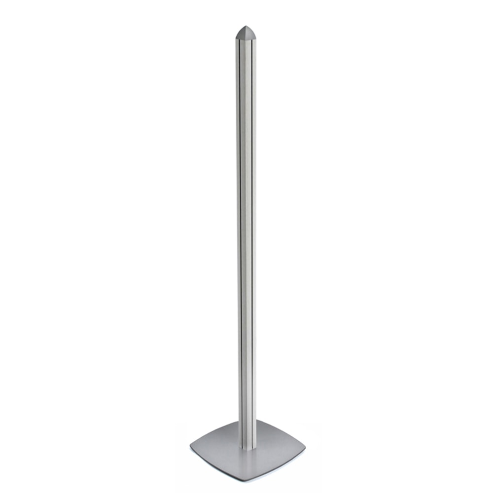 Azar Displays Sky Tower 4-Channel Metal Pole And Base, 75-5/8in x 18in, Silver MPN:300260-SLV