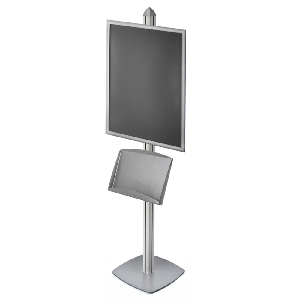 Azar Displays Sky Tower Display Kit, Brochures, 22in x 28in, Silver MPN:300291-SLV