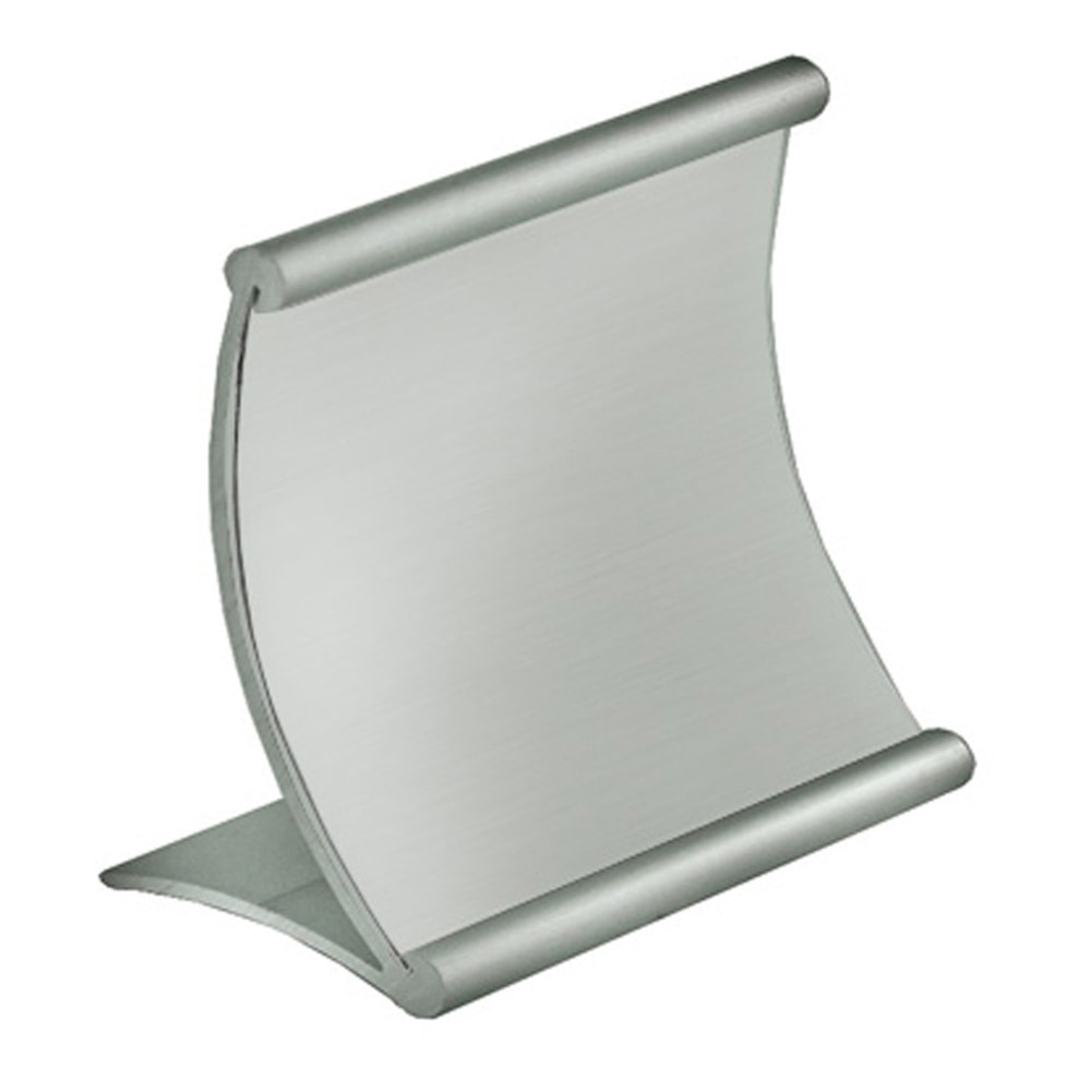 Azar Displays Metal Horizontal Curved Sign Holder, 4inH x 4inW x 3inD, Silver MPN:300885
