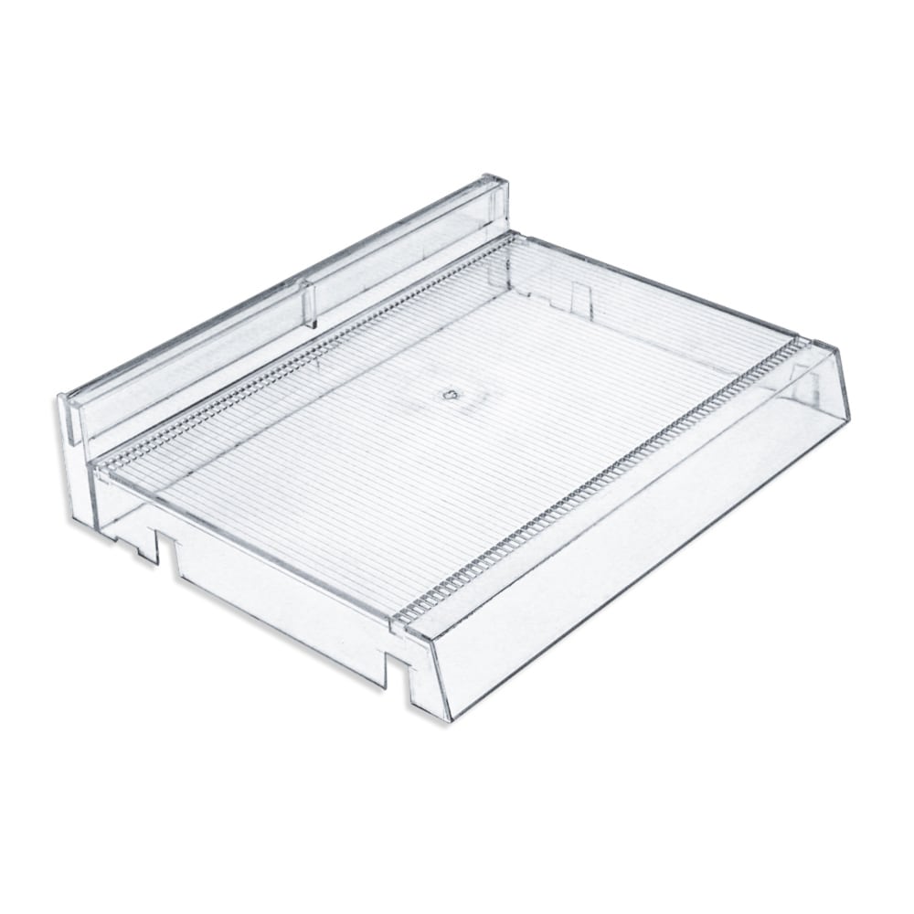 Azar Displays Adjustable Divider Cosmetic Bin With Pushers, Small Size, 2 11/16in x 12in x 9 1/4in, Clear, Pack Of 2 MPN:225830-CLR
