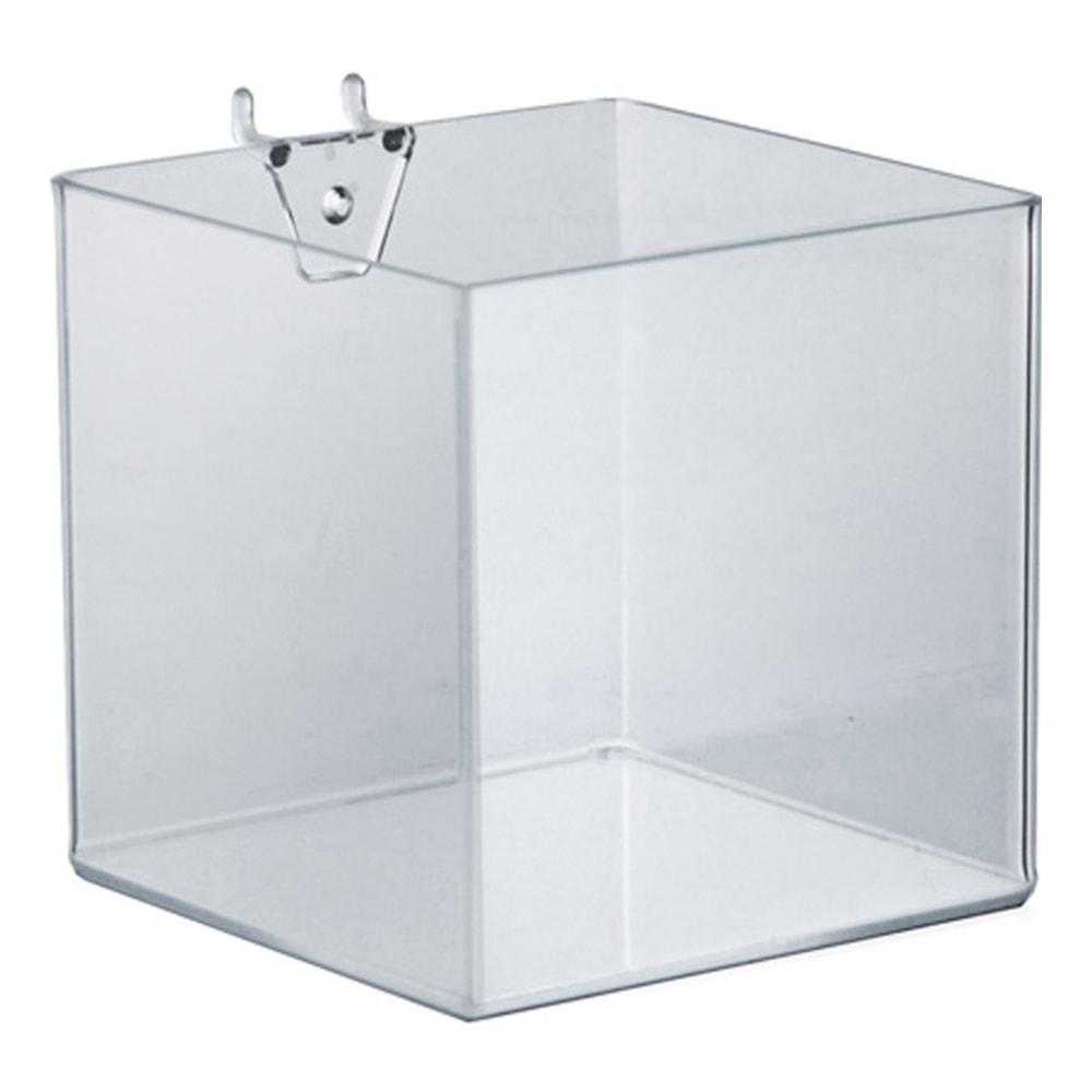 Azar Displays Brochure Holder Cubes, Small Size, 5in x 5in x 5in, Clear, Pack Of 4 MPN:556107