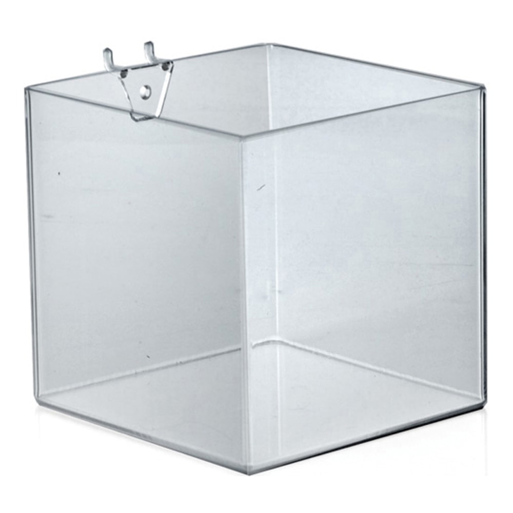 Azar Displays Brochure Holder Cubes, Small Size, 6in x 6in x 6in, Clear, Pack Of 4 MPN:556109