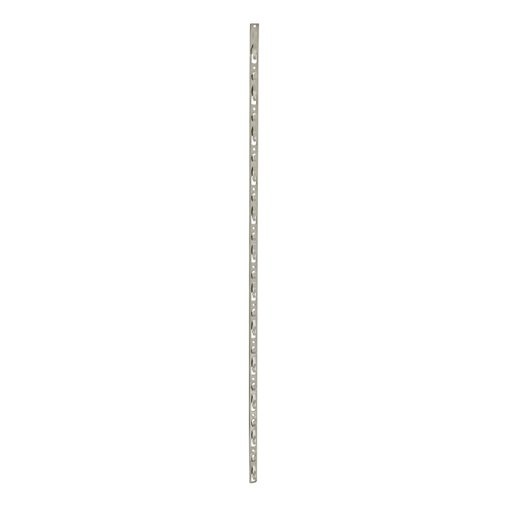 Azar Displays 12-Station Metal Strip Rods With Tie Straps, 28-1/2in x 1/2in, Almond, Pack Of 10 Rods MPN:800228