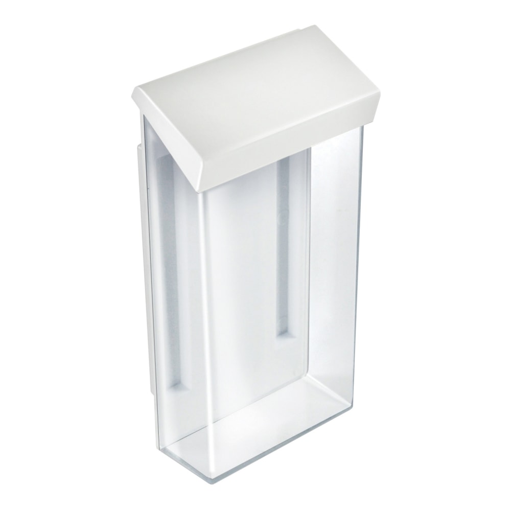 Azar Displays Brochure Holders, 4in x 9in, Clear/White, Set Of 2 Holders MPN:252961