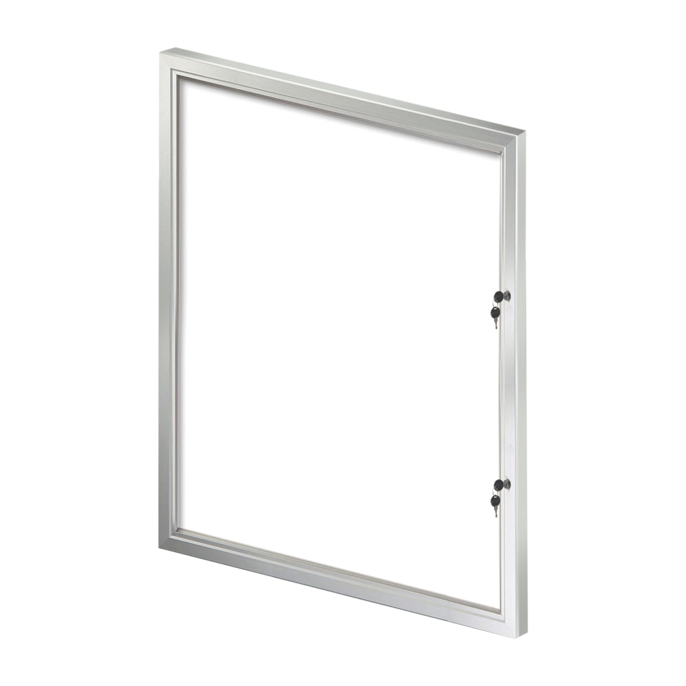 Azar Displays Magnetic Message Board, 42-3/8in x 33in, White, Silver Aluminum Frame MPN:300219