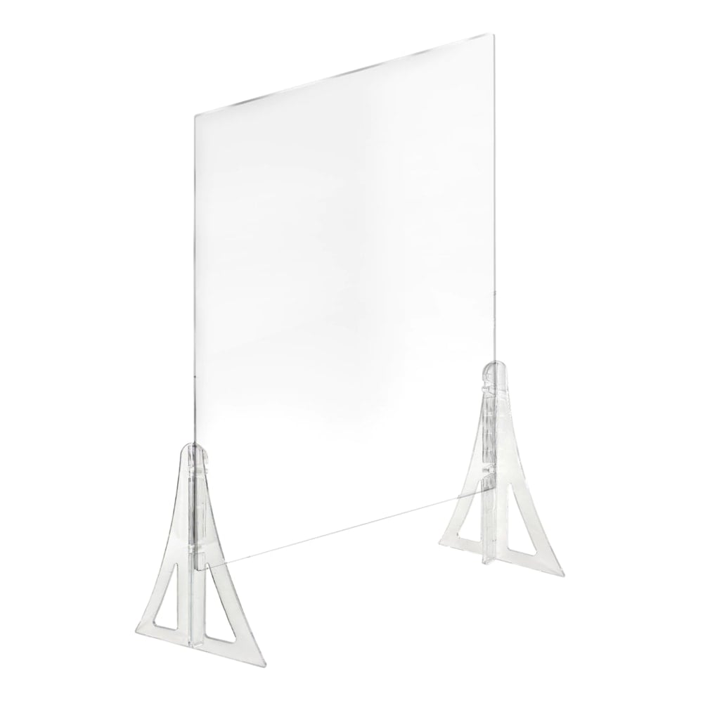 Azar Displays Cashier Shields, 30in x 40in, Clear, Set Of 2 Shields MPN:179776-187
