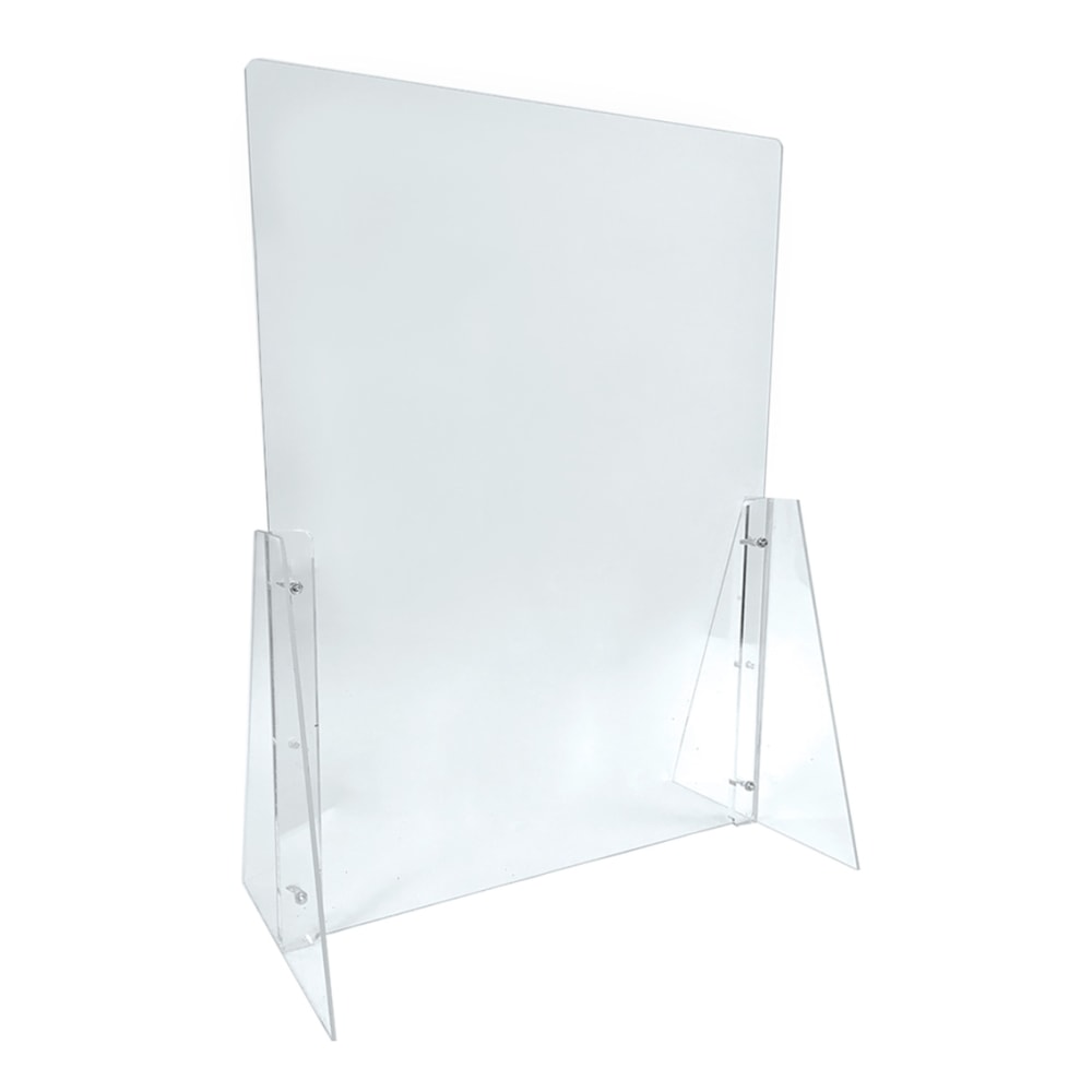 Azar Displays Counter Cashier Shields, 31-1/2inH x 23-1/2inW x 11inD, Clear, Pack Of 2 Shields MPN:179822