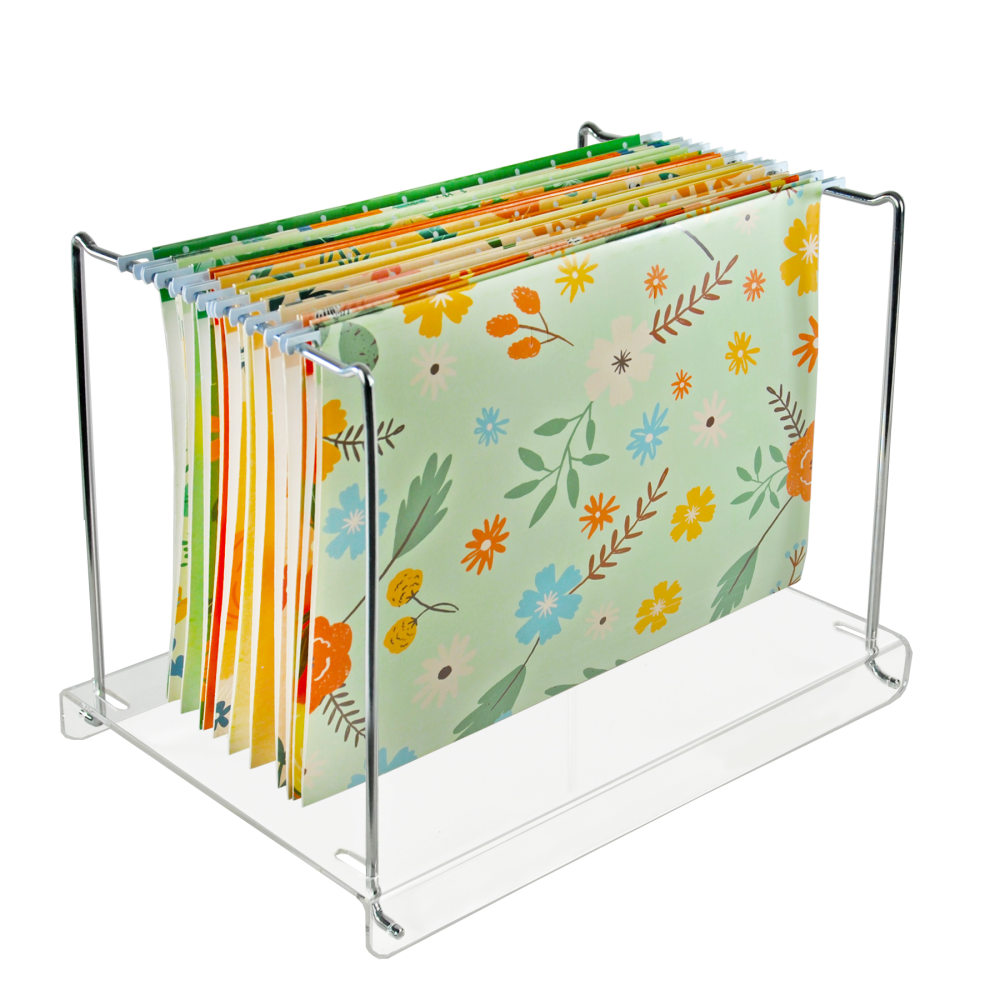 Azar Displays File Desk Holder, Letter Size, 13-1/4inH x 10inW x 11inD, Clear MPN:300359