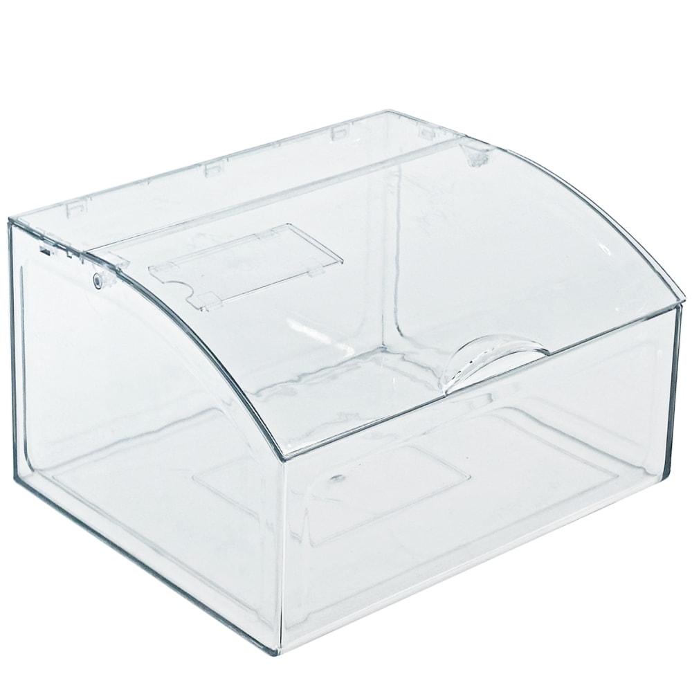 Azar Displays Large Candy Bin With Hinged Lid, 7-1/4inH x 11-3/4inW x 11-3/4inD, Clear MPN:400435