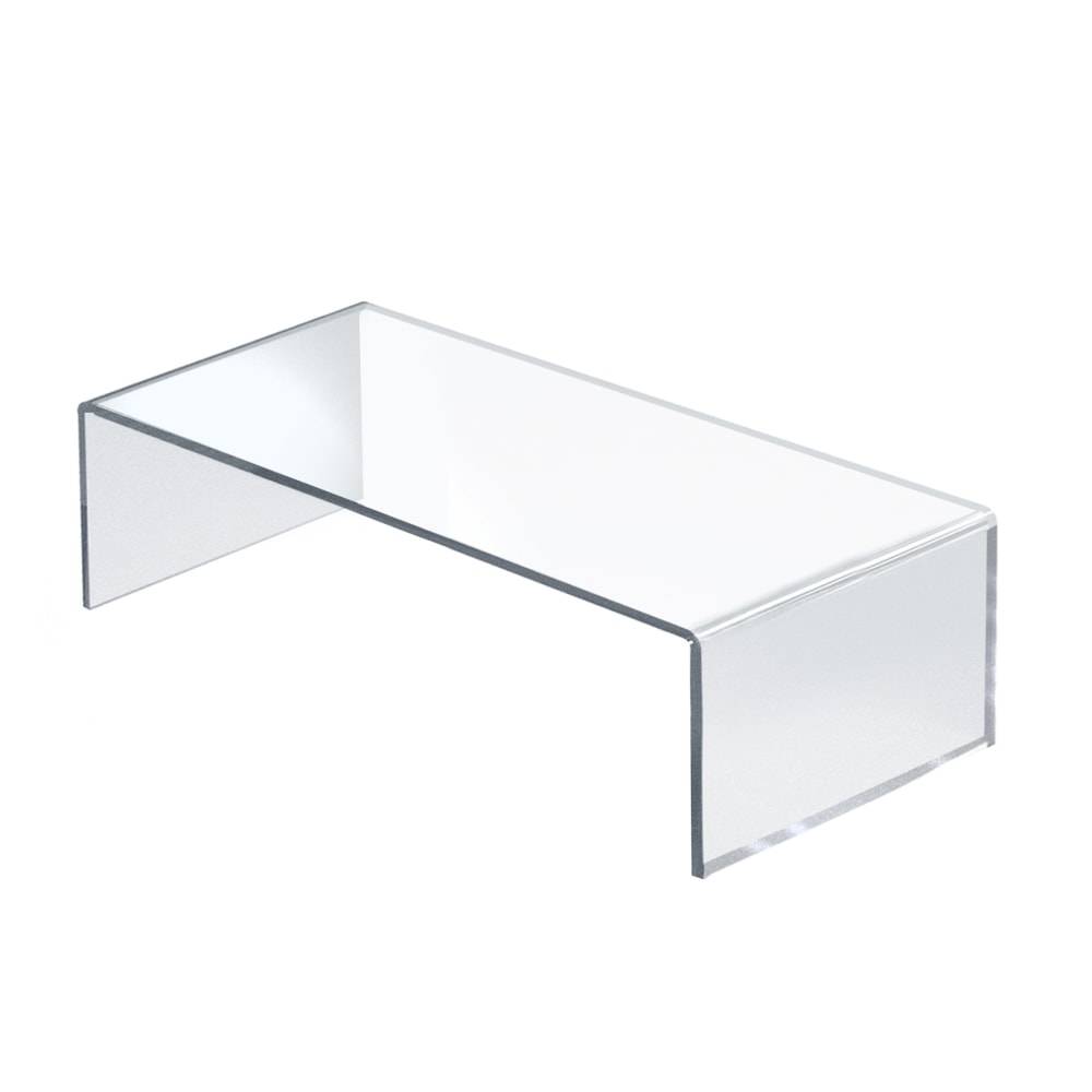 Azar Displays Acrylic Riser Pedestal Display, 4-1/4inH x 15-1/4inW x 8inD, Clear MPN:515338-1PK