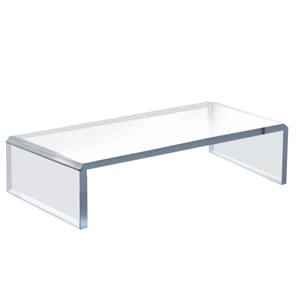 Azar Displays Acrylic Monitor Riser, 4-1/2inH x 15inW x 7-3/4inD, Clear MPN:515385-1PK