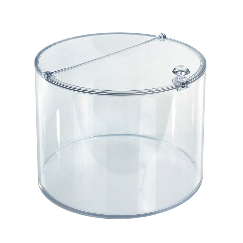 Azar Displays Round Candy Bin, 7-3/4in x 6-1/2in, Clear MPN:400429