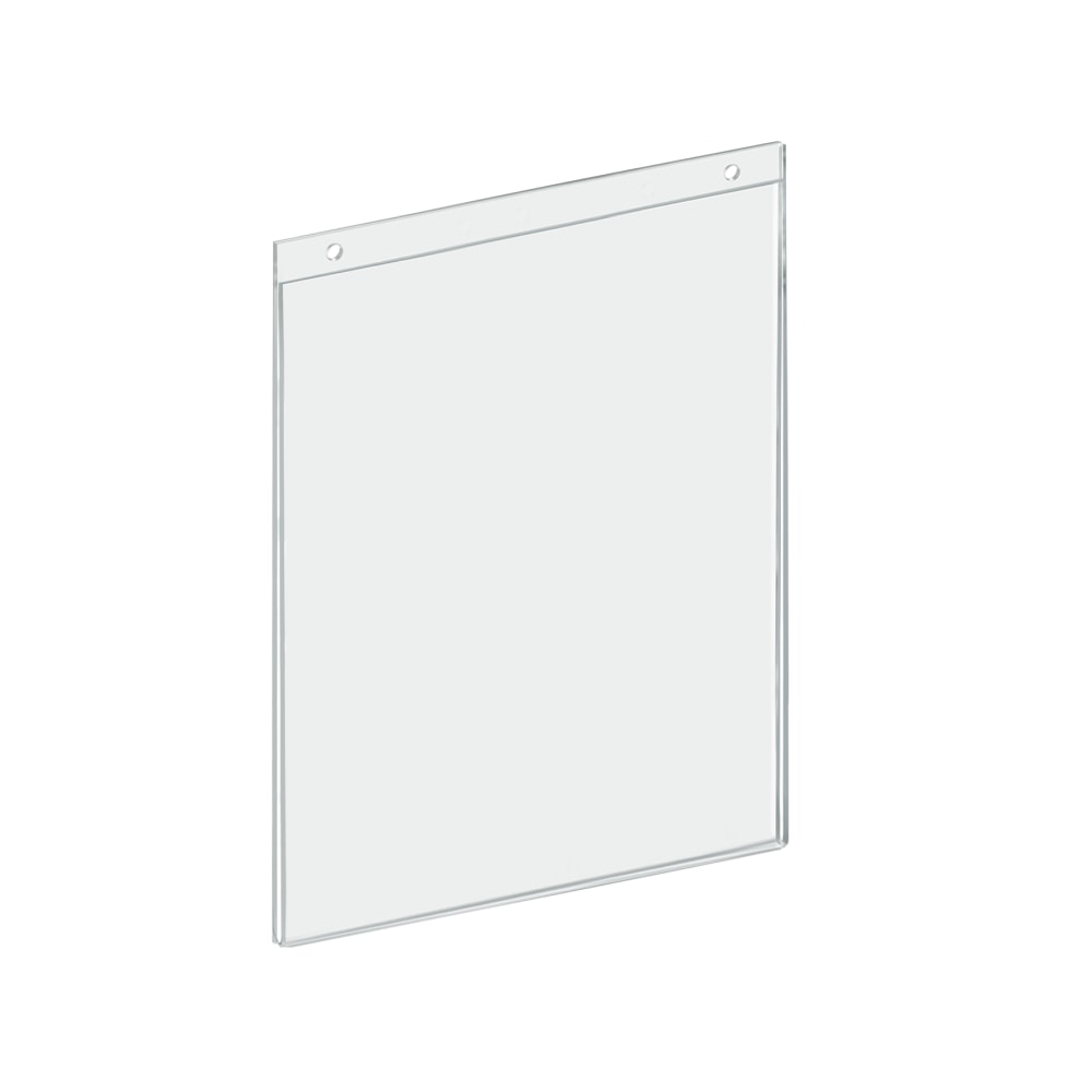 Azar Displays Acrylic Vertical Sign Holders, 12inH x 9inW x 1/4inD, Clear, Pack Of 10 Holders MPN:162712