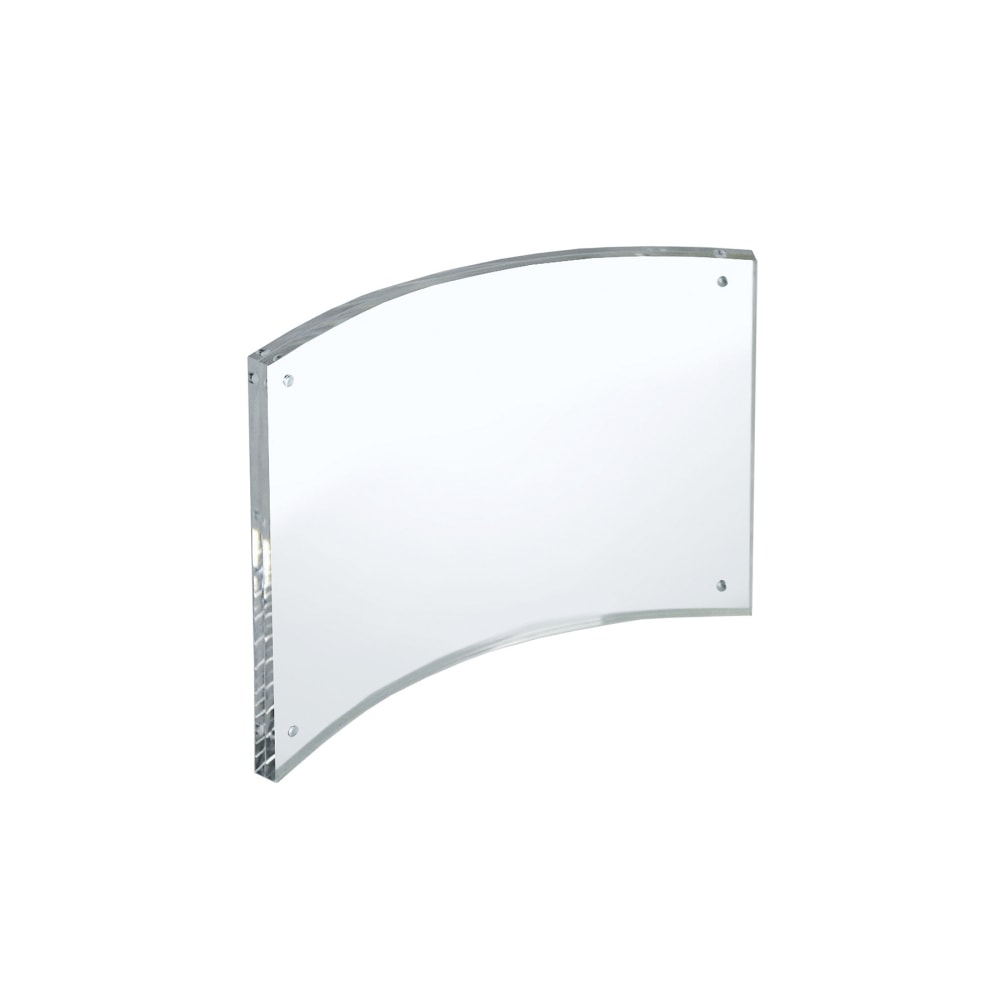 Azar Displays Curved Magnetic Acrylic Sign Holders, 5in x 7in, Clear, Pack Of 2 Holders MPN:252931