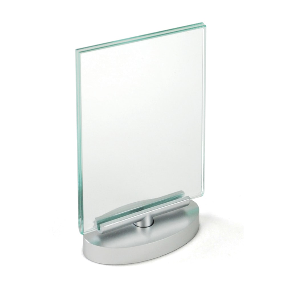Azar Displays Revolving Acrylic Vertical 2-Sided Sign Holder Frames, 6in x 4in, Clear, Pack Of 2 Frames MPN:252940