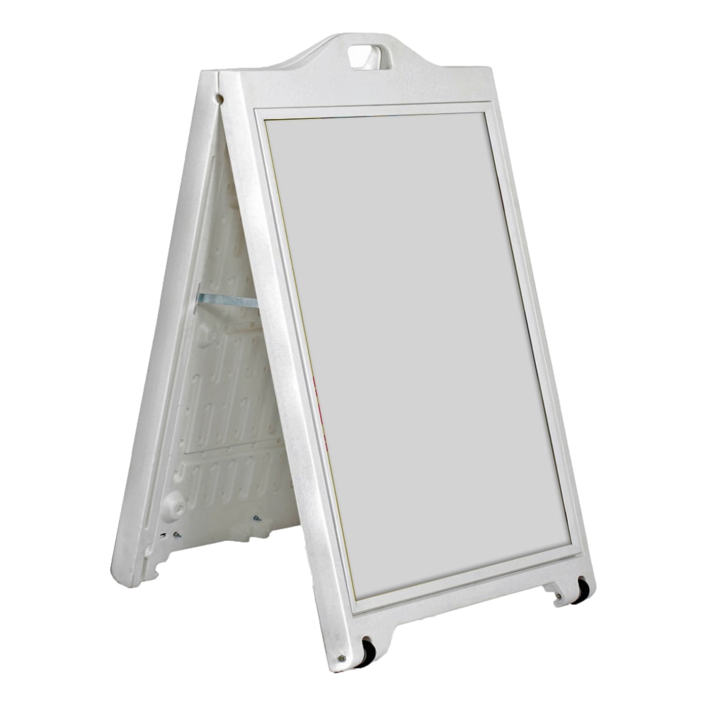 Azar Displays Sidewalk Sign, 44-3/4in x 29in, White MPN:300244-WHT