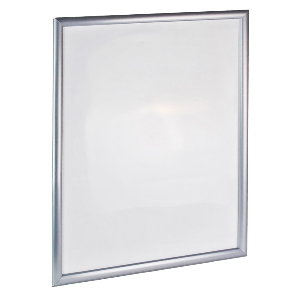 Azar Displays Wall Snap Poster Frame Plastic Vertical/Horizontal Sign Holder, 28inH x 22inW x 3/4inD, Silver MPN:300342-SLV
