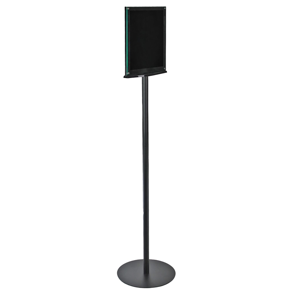 Azar Display Double Sided Magnetic Vertical Floor Sign Holder, 56-1/2inH x 13inW x 13inD, Black MPN:300355-BLK