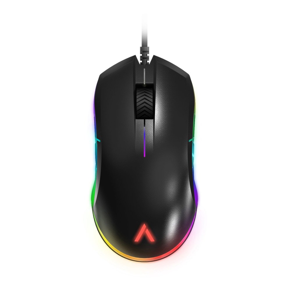 Azio ATOM Ambidextrous RGB Gaming Mouse, Black, GM-ATOM-01 MPN:GM-ATOM-01